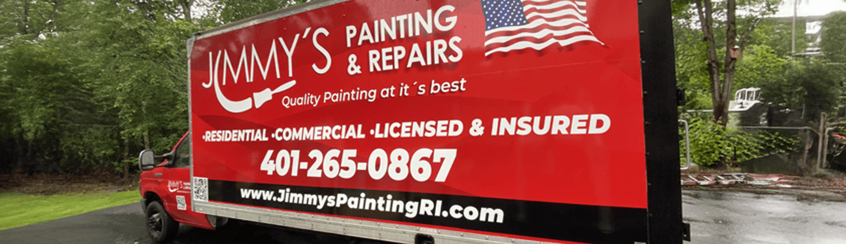 Black and white painted living room